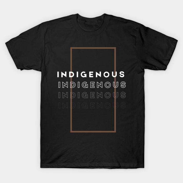 Indigenous Repeatitive Design T-Shirt by Eyanosa